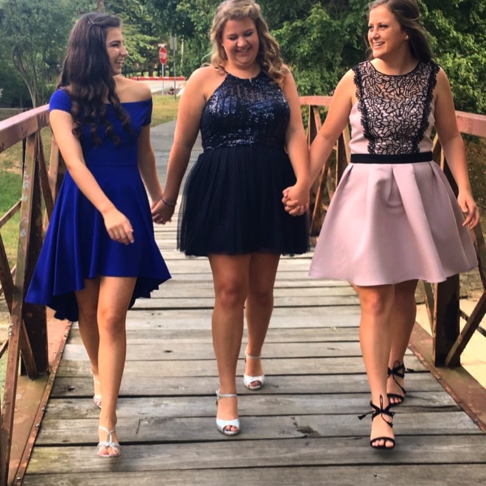 Homecoming babydoll blue dress!!!💙